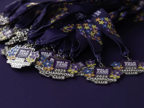 Walk to End Alzheimer's medals