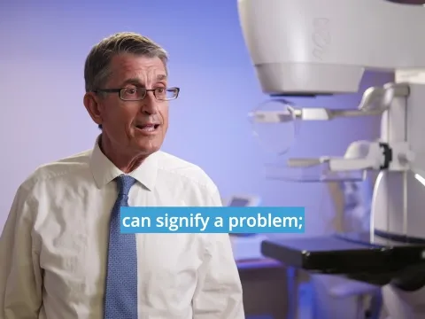 What are you looking for on a mammogram?