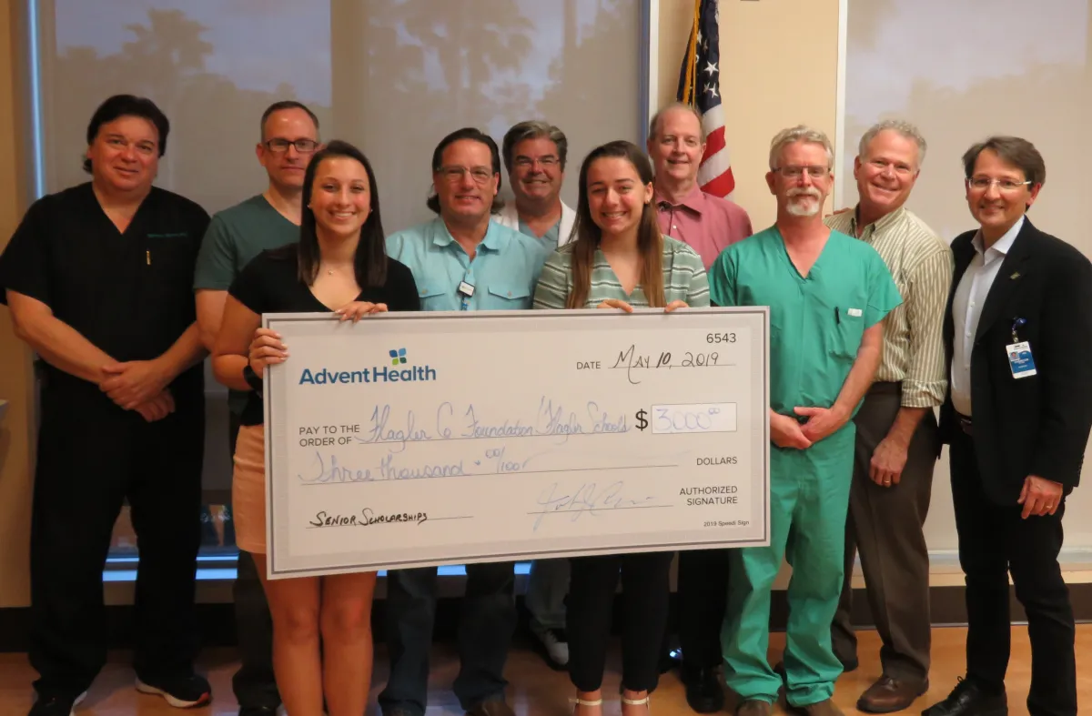 Local Students Receive $3,000 in Scholarships from AdventHealth Palm Coast Physicians