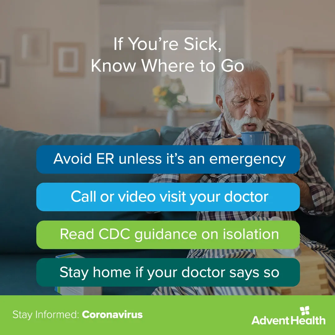 Infographic: If You're Sick, Know Where to Go.