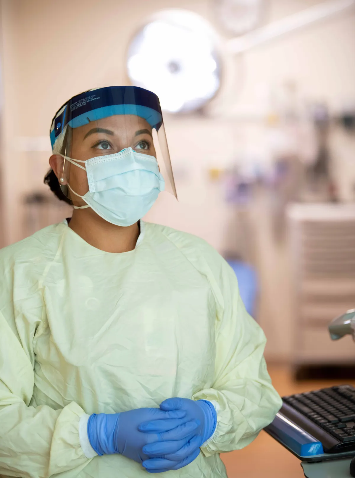 AdventHealth Nurse in PPE.