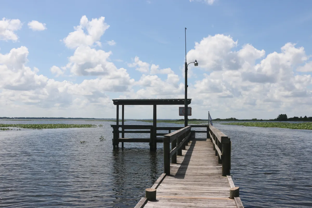 A Boat Dock Near Sebring Florida