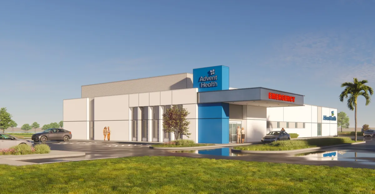 Rendering of future AdventHealth Auburndale ER
