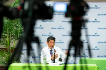 AdventHealth doctor discusses coronavirus on camera