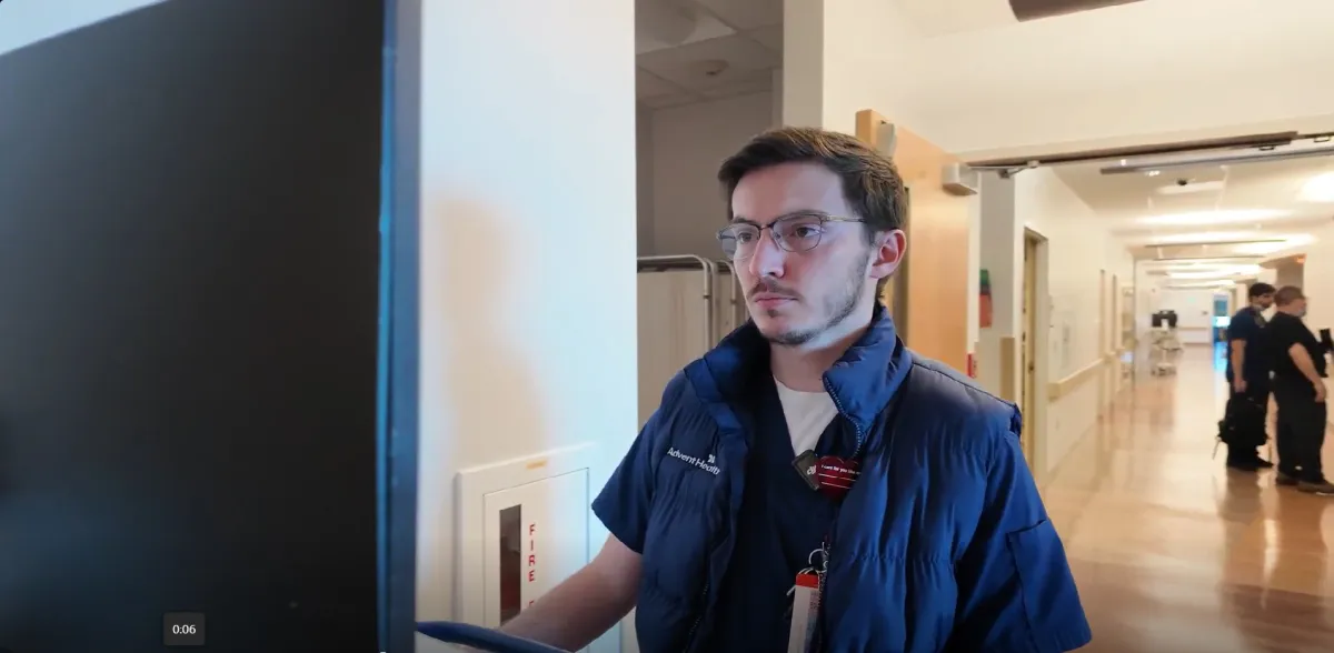 Alex Molon, an ICU nurse at AdventHealth Orlando