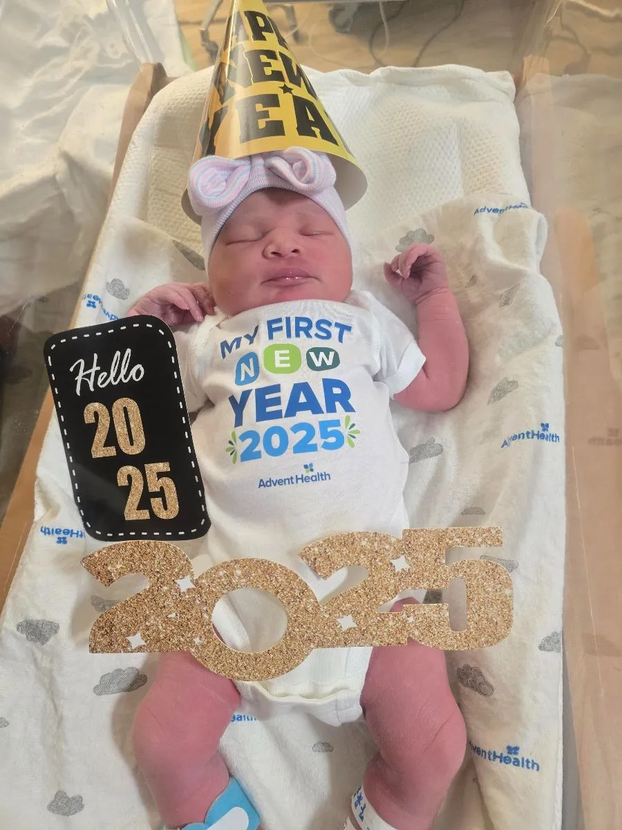 AdventHealth Heart of Florida's first baby of 2025: Baby Nova