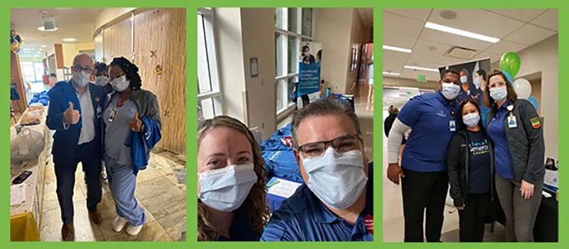 A collage of several generosity champions