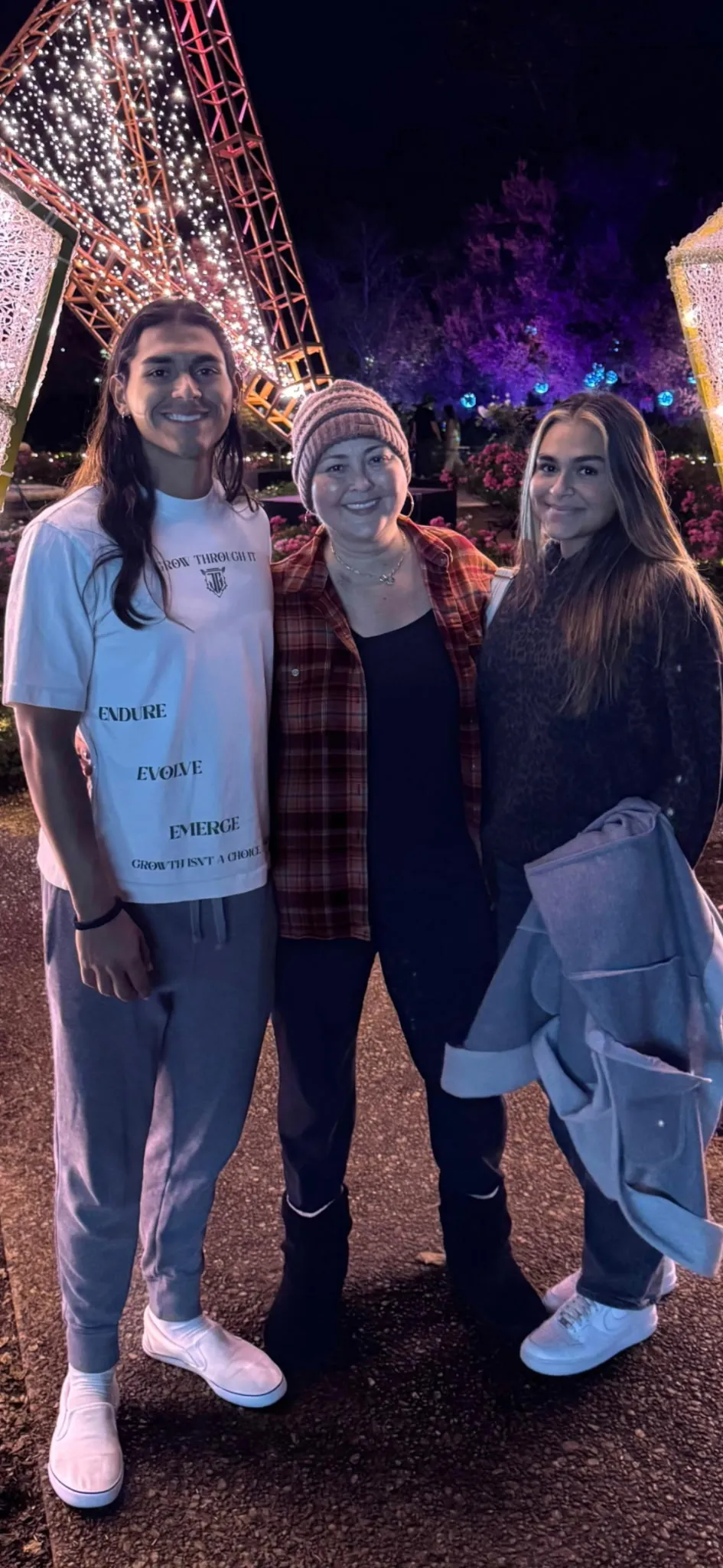 Virginia, Diego’s wife, and their two children: Juan Diego and Miranda.