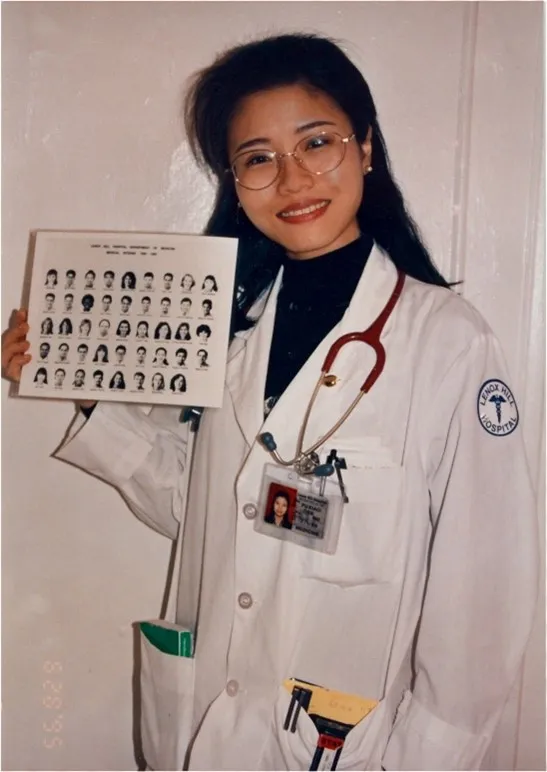 Puxiao Cen as a medical student