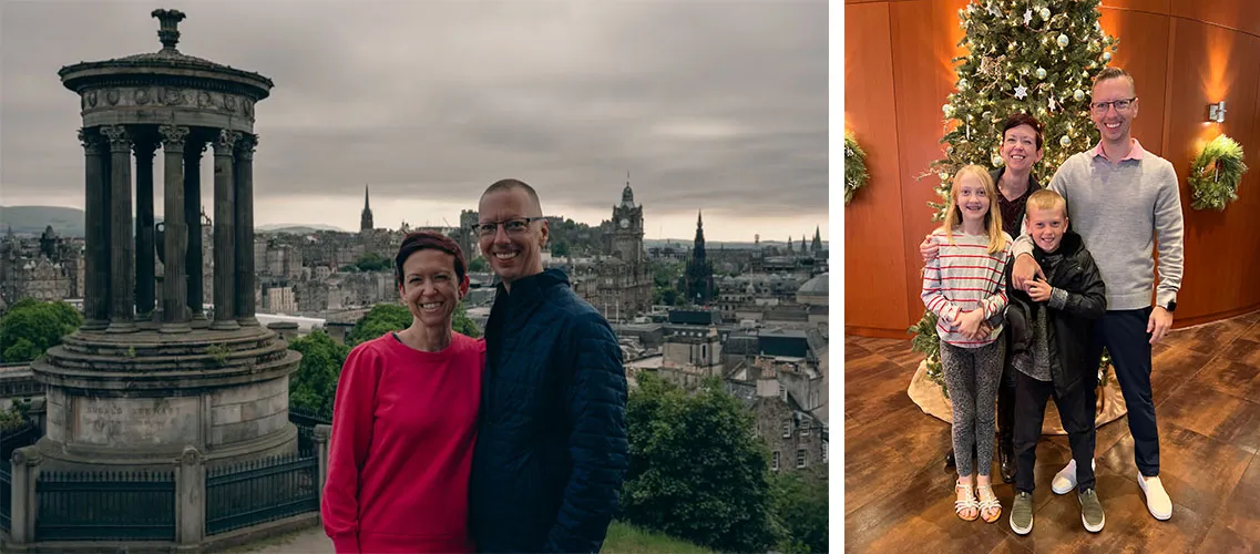 Erin Blackburn and her family