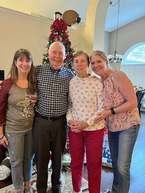 Steve and Charleen Nash with their two daughters.