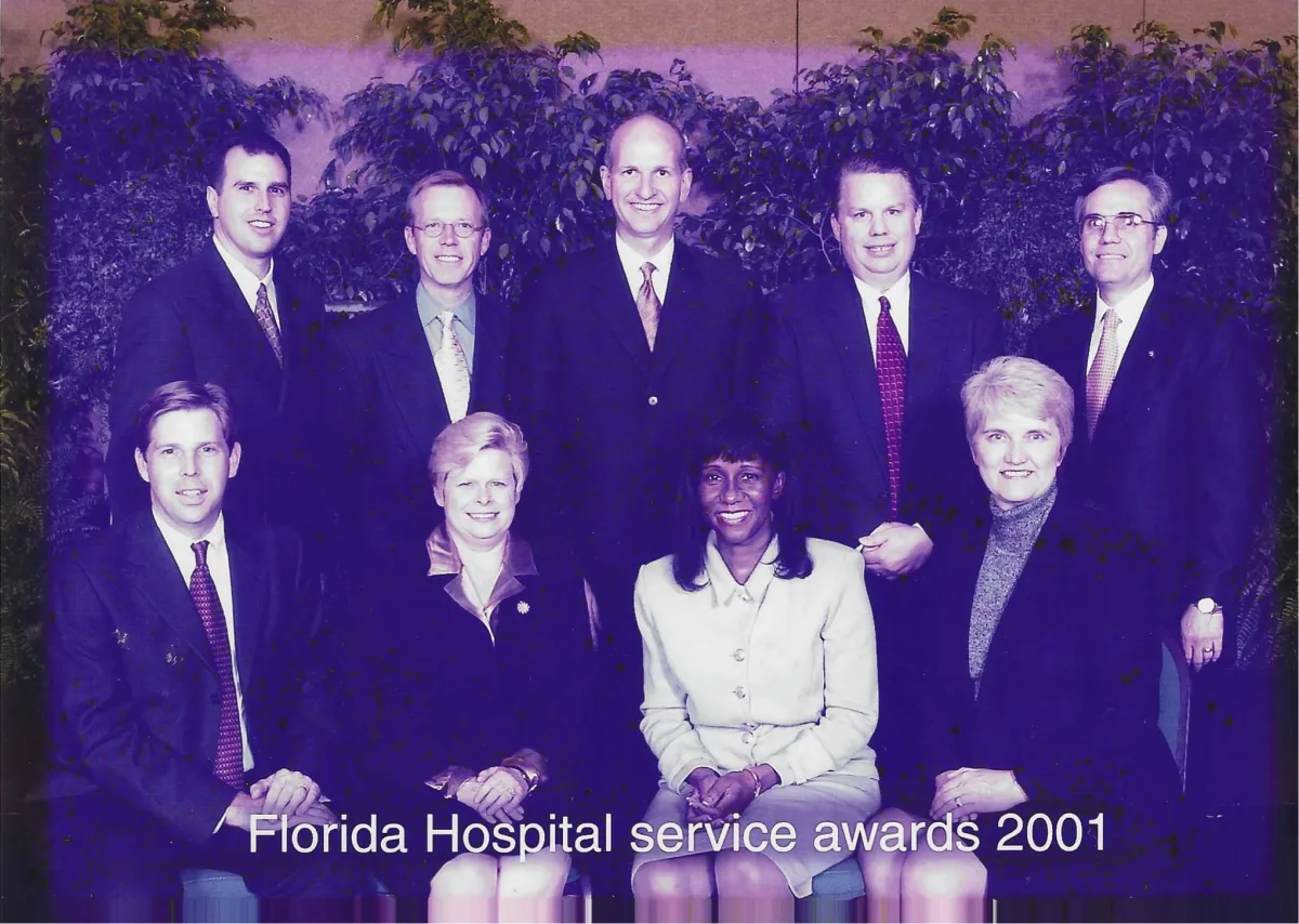 Sandra Randolph at the Florida Hospital Service Awards in 2001