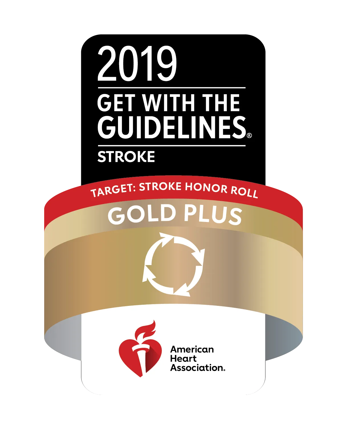 Get with the guidelines award emblem.