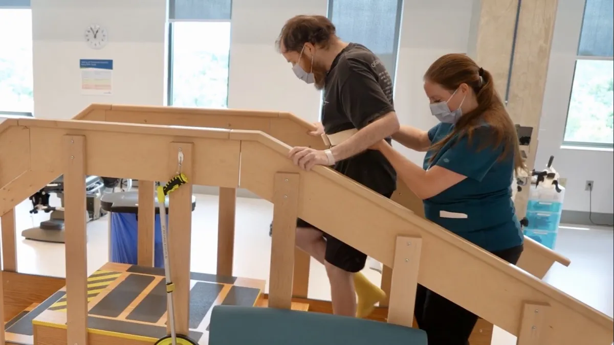 Will Vogelman receives physical therapy at AdventHealth Winter Park 