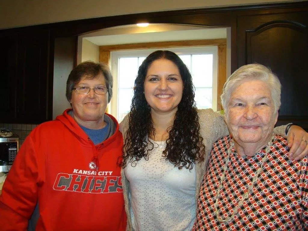 A woman, her mom and her grandmother