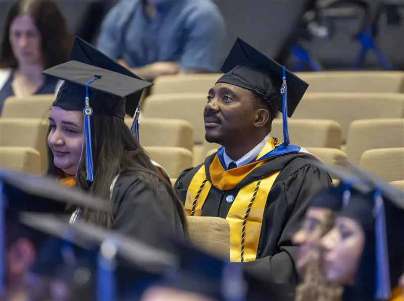 John Itoe at AHU graduation.