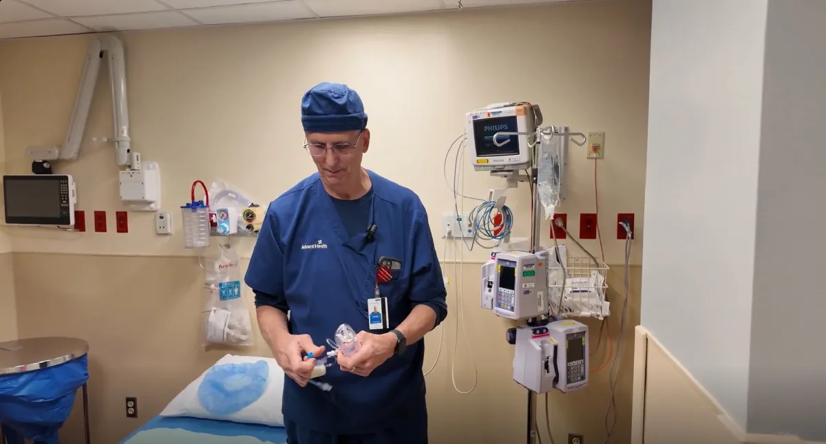 Louis Roman III, a cardiology lab nurse at AdventHealth Altamonte Springs