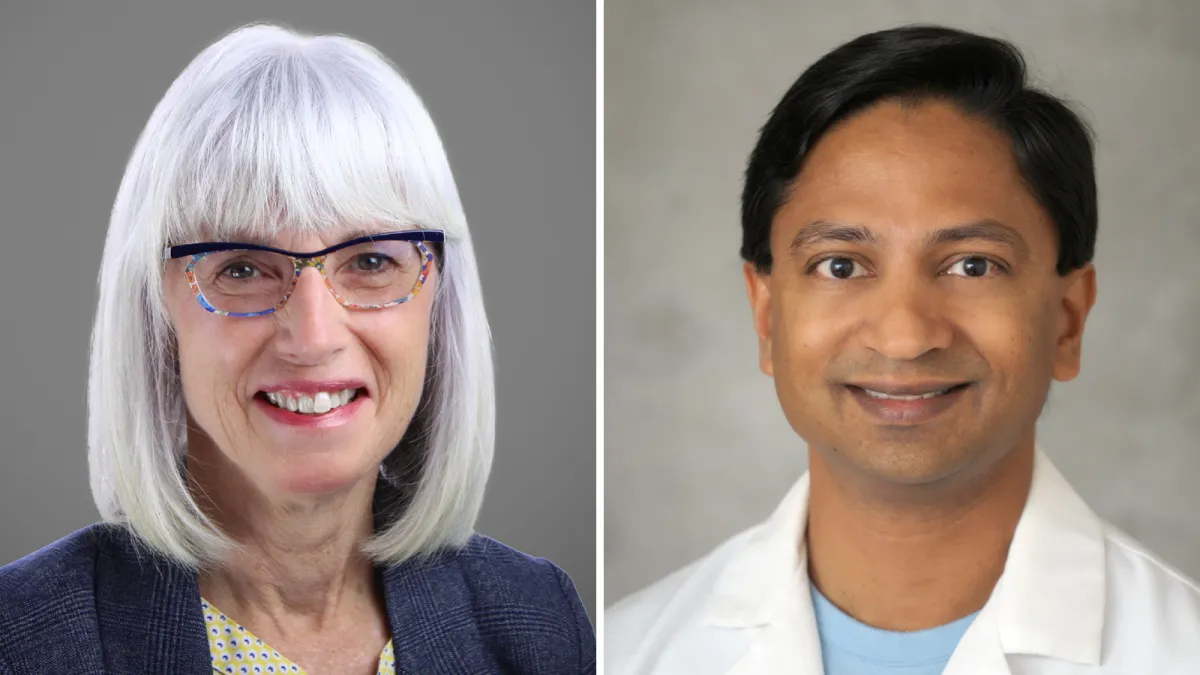 Ginny McBride and Dr. Bobby Nibhanupudy 