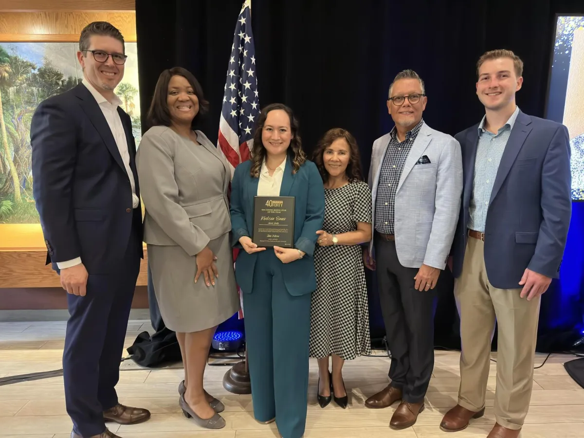 Khelsea Bauer received the Top 40 Under 40 recognition