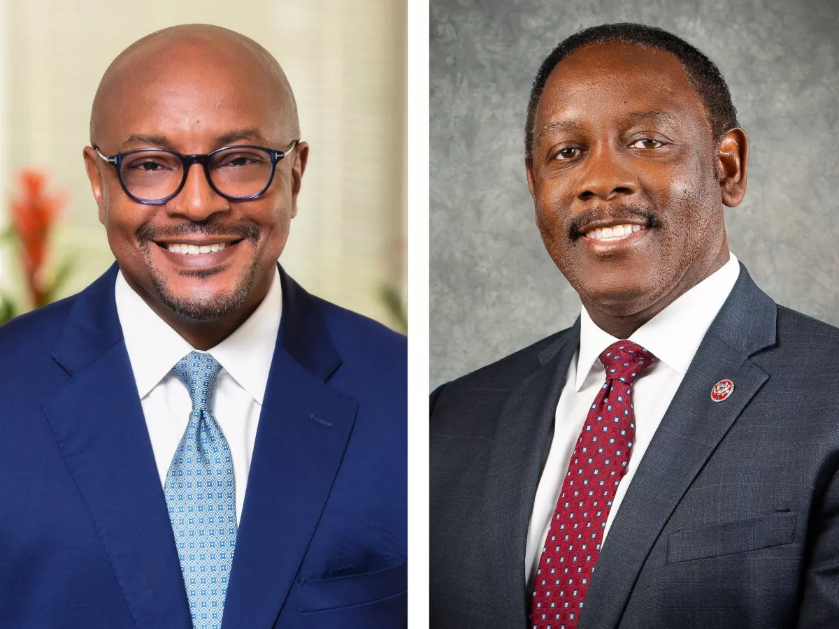 Dr. Alric Simmonds and Mayor Jerry Demings