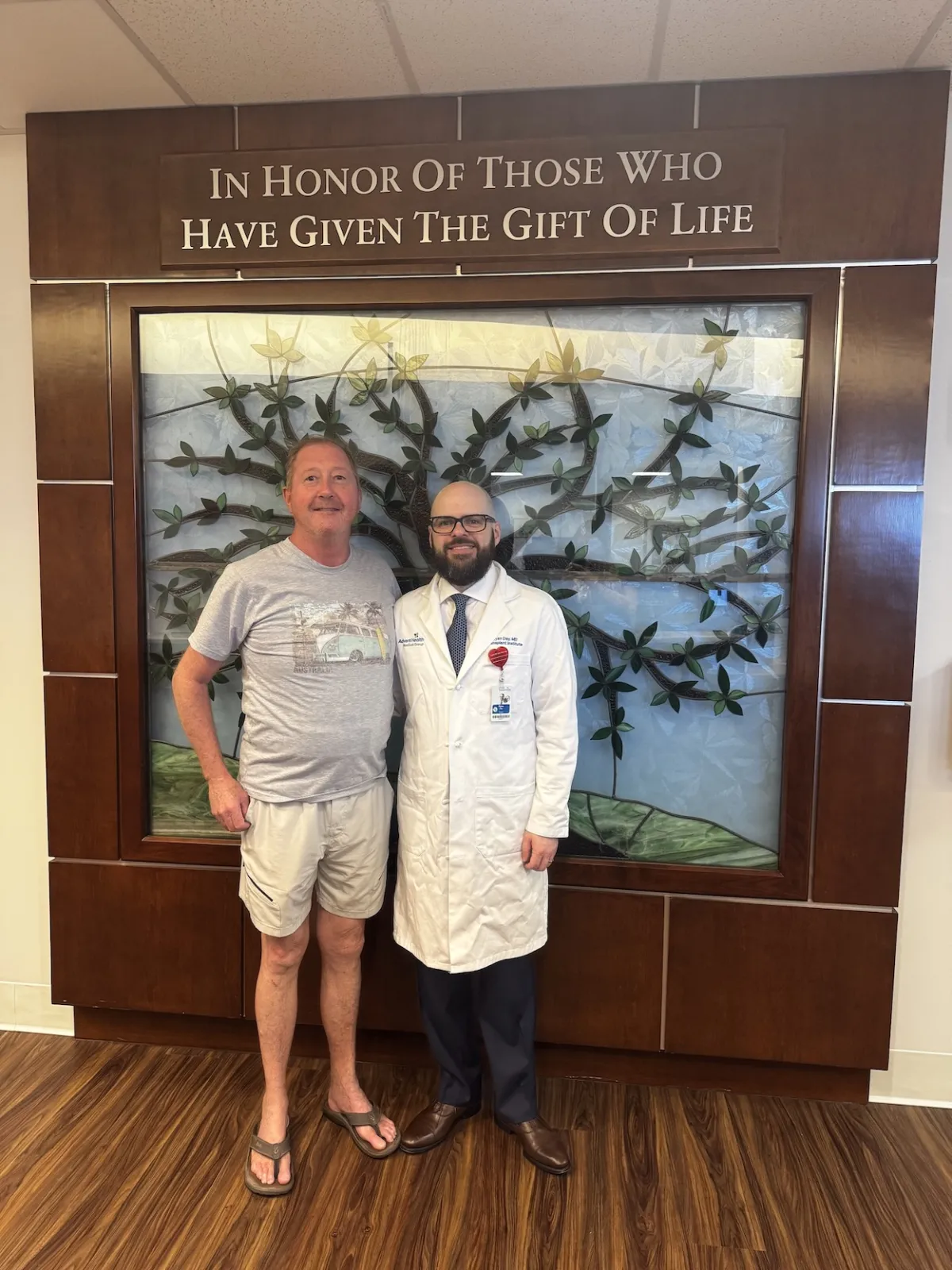 Ryan Day with Transplant Patient