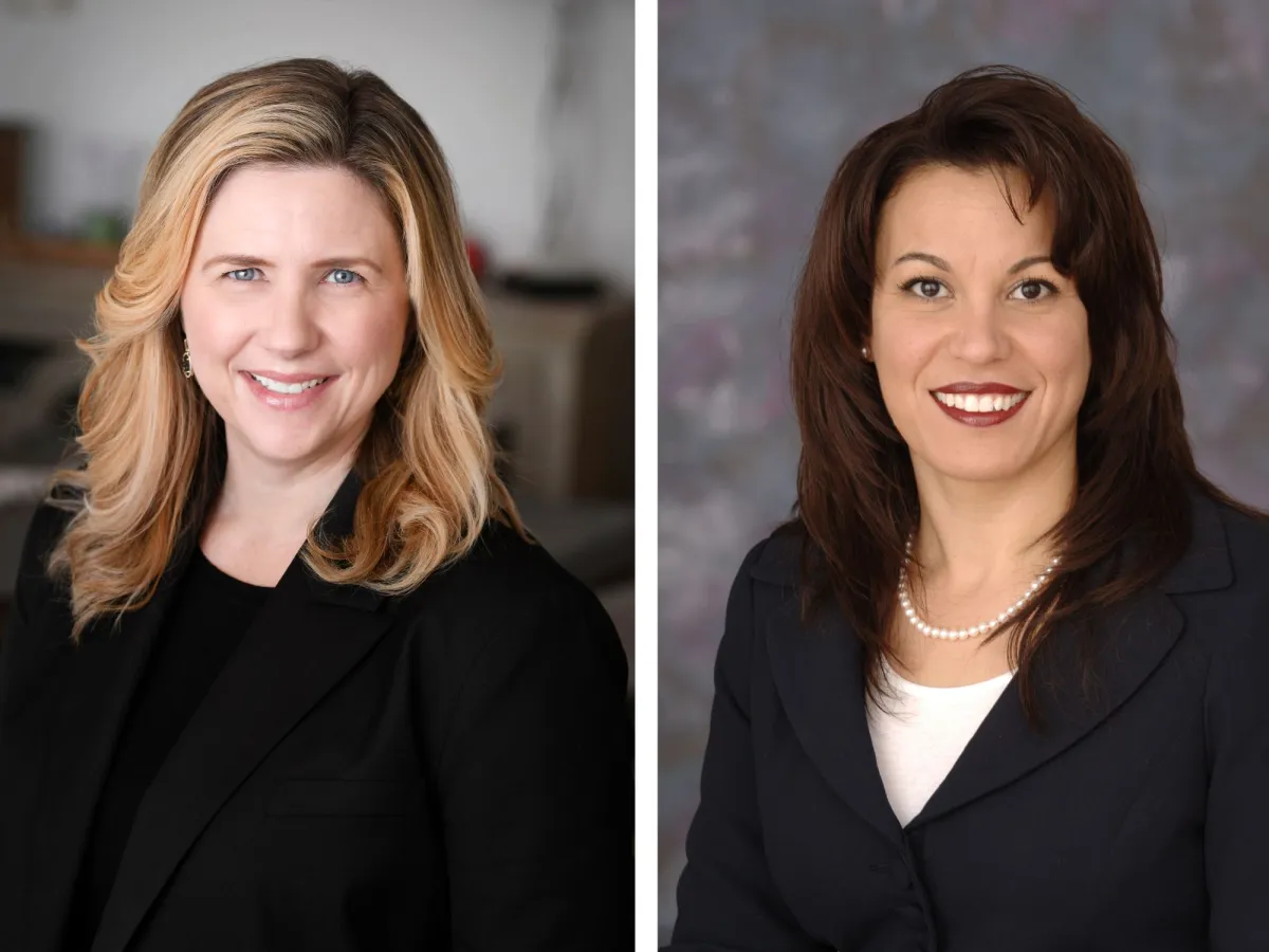 Side by side headshots of Tricia Edris and Belinda Kirkegard