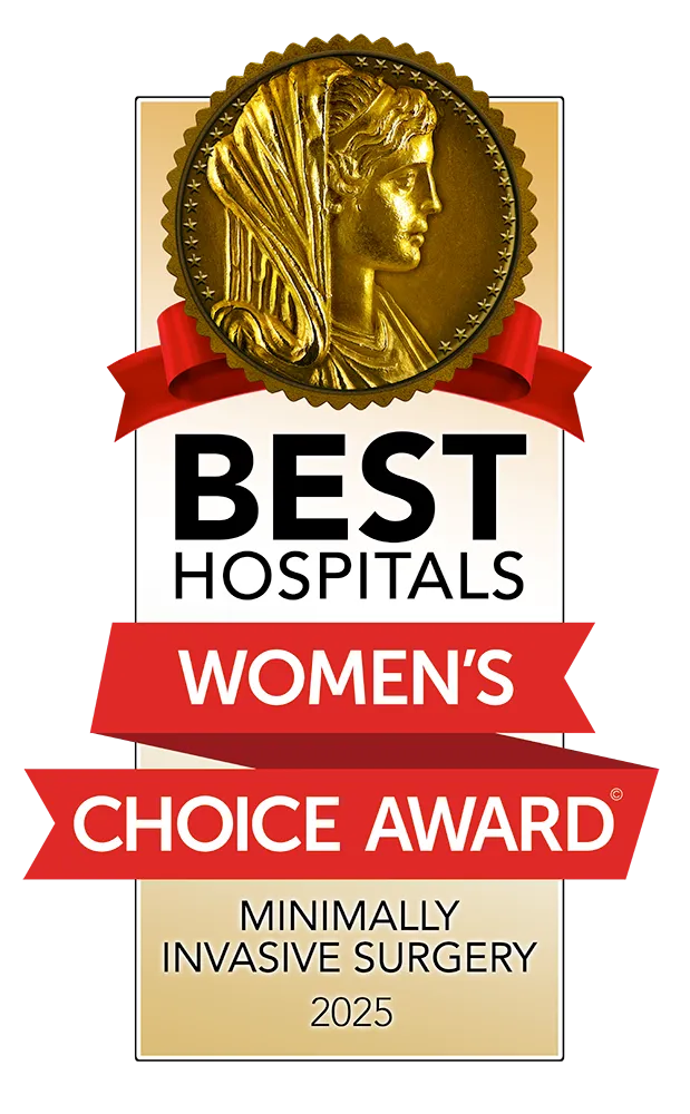 AH Ocala 2025 Womens Choice Award minimally invasive surgery medal
