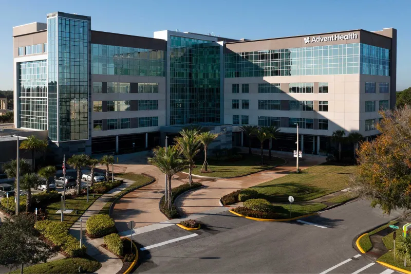 The front view of AdventHealth Kissimmee
