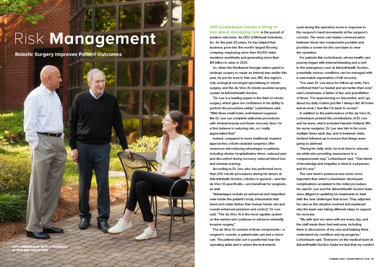 preview of patient testimonial from summer 2022 northwest georgia health magazine