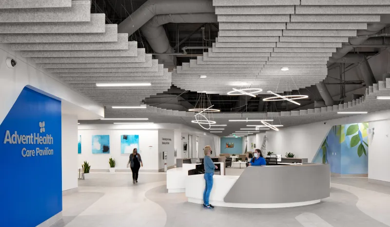 AdventHealth Care Pavilion New Tampa lobby.