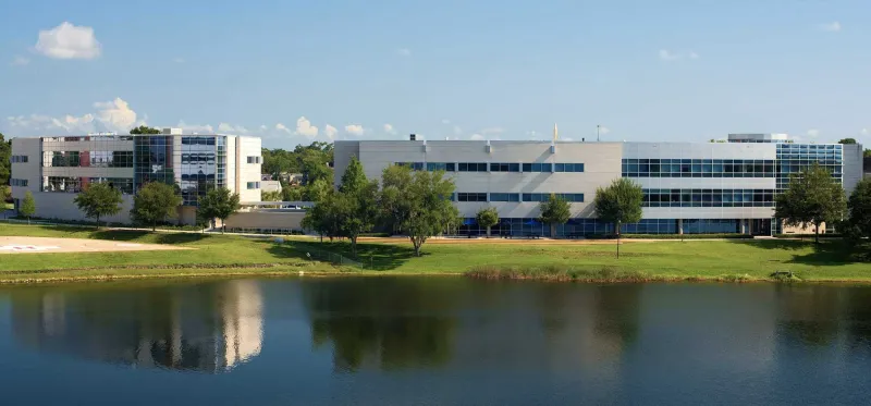 A lakeside view of AdventHealth University