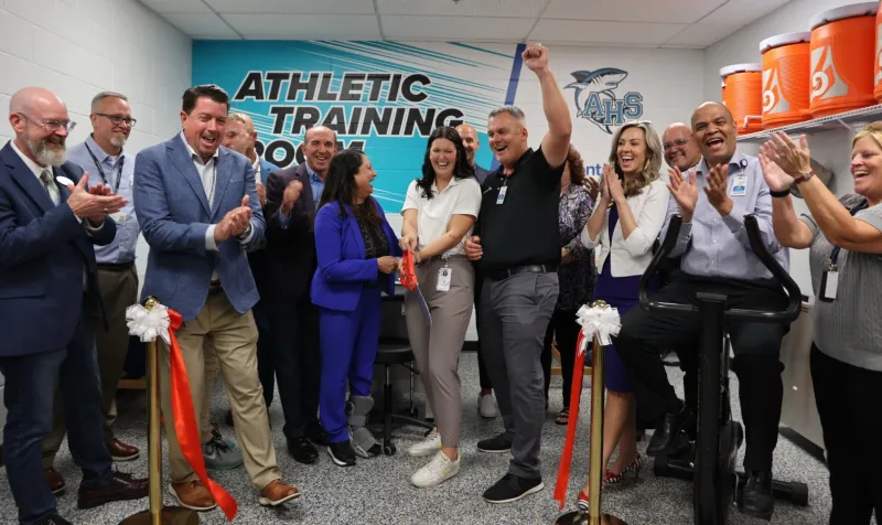 Atlantic High School Training Room