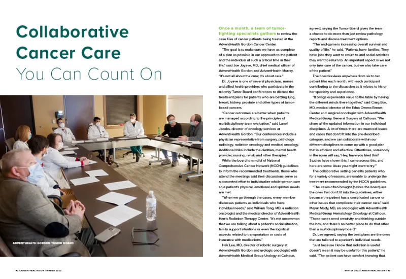 preview of article from winter 2022 northwest georgia health magazine