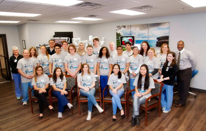 Group at AdventHealth Gordon Robotic Surgical Outreach Program 2017.