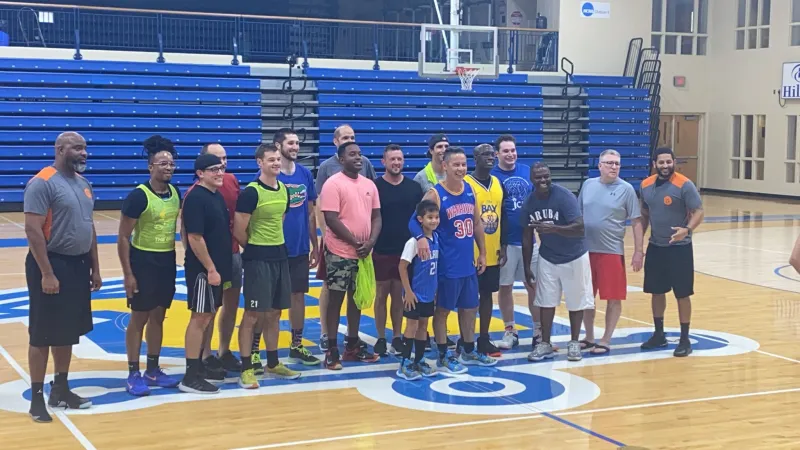 Residents Attending a Basketball Game