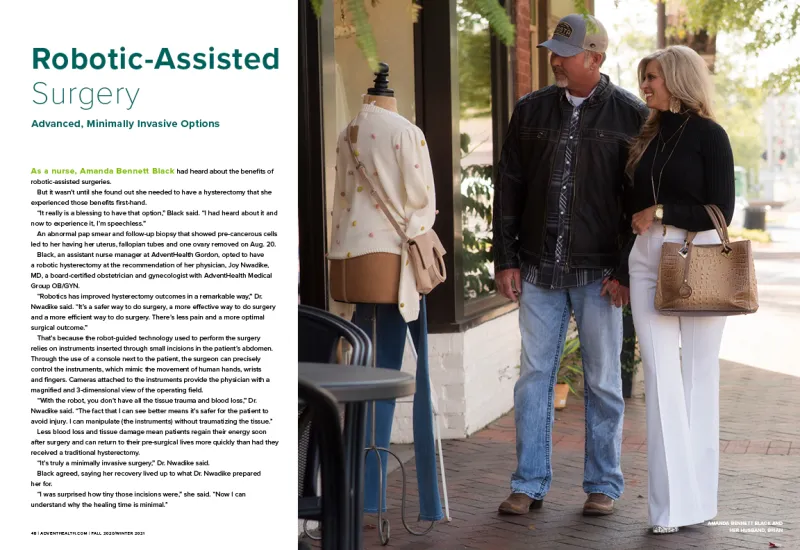 preview of patient testimonial from winter 2021 northwest georgia health magazine