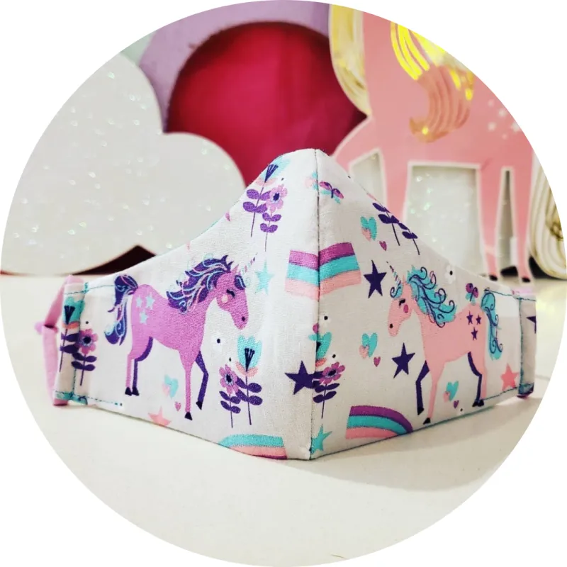 unicorn stitches inc, pink unicorn mask