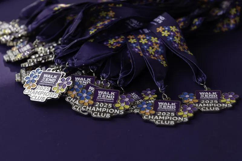 Walk to End Alzheimer's medals