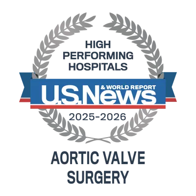 AdventHealth Orlando is recognized by U.S. News & World Report as a high performing hospital.