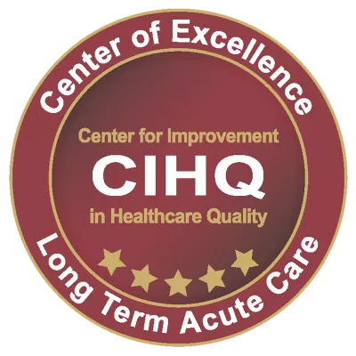 Center for Improvement in Healthcare Quality Accreditation in Long Term Acute Care logo.